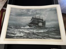 Silver Night - Montague Dawson, Venture Prints Limited.