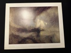 Snow Storm By J.M.W. Turner, Tate Gallery 1974