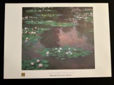 Water Lilies By Claude Monet, Museum of Fine Arts, Boston 1998