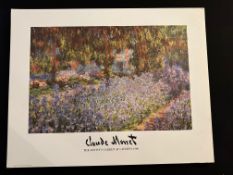 Four x The Artisis Garden By Claude Monet