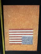 Flag On Orange - Jasper johns