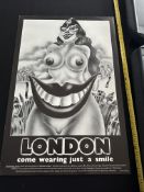 The Aldridge Poster - London, Come Wearing A Smile