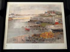 Little Harbour In Brittany By Louis Rosan, New York Graphic Society