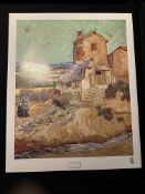 The Old Mill By Vinvcent Van Gogh, Fine Art U.S.A. 1978