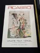 Picasso - Galerie Felix Vercel, Paris 1972, exhibition Poster