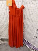 Alfred Angelo Designer Dress In Burnt Orange. Size 24. Chiffon