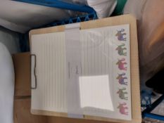 Bohemian Raffia Clipboard and Pad. RRP £12 Each. Box of 8