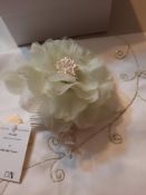 Richard Designs Floral Headpiece MBF1065 Thistle Green