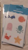 Tattoo Transfers, Cute and Under The Sea. 48 Packs