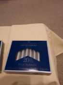 6 Boxes of 10 Small Silver Candles
