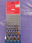 Assorted Sticker Packs. x 72