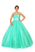 Aqua prom dress size 12