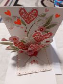 Pop Up Heart Cards Box of 48
