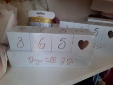 Wedding countdown blocks box of 12 RRP £144