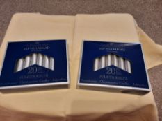 6 Boxes of 10 Small Silver Candles