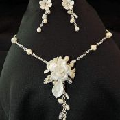 Floral Necklace and Earrings Set RRP £79.99