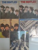 A Collection of 5 x The Beatles Vinyl LPs - Abbey Road - Beatles For Sale - 1967-1970 Etc.