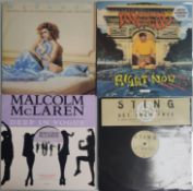 A Collection of 4 x Vinyl Record - Sting Promo - Malcom Mclaren Etched and Poster Versions.