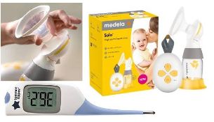 Online £100+. 2 x Baby Items. 1 x Medela Solo Single Electric Breast Pump. 1 x Tommee Tippee Flex...