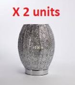 2 x Moroccan Pierced Table Lamps. 50190319