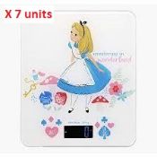 7 x Disney ‘Alice’ In Wonderland Digital Scales