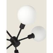RRP £80. Black 5-Light Sphere Ceiling Fitting
