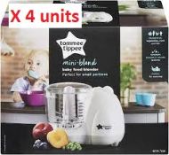 4 x Tommee Tippee Mini-Blend Baby Food Blenders