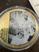 Diamond Jubilee Gold Plated Coin It Comes With It's Own Certificate of Authenticity