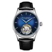 Swan & Edgar Hand Assembled Tourbillion Dawn Blue Watch - Free Delivery & 5 Year Warranty