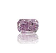 1 Pcs Diamond - 0.08 ct - Cut-Cornered Rectangular - Fancy Pink-Purple