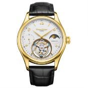 Swan & Edgar Whirlwind Tourbillon Automatic Gold White Watch - Free Delivery & 5 Year Warranty