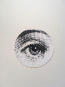 Fornasetti - 10 inch (25cm) Wall Sticker, LINA, Variazioni No 248, LINA Sexy Eye In Black and White
