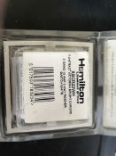 Hamilton Victorian Bright Chrome 3 Gang 10AX 2 Way Switch with White Rockers