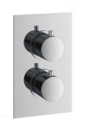 Brand New Boxed Bathstore Round Thermostatic Shower Valve - 2 Outlets RRP £215 **No Vat**