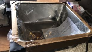 Brand New Boxed Sylmar Stainless Sink module with waste size 40cm x 46vm x 19cm RRP £299 **No Vat...