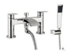 Brand New Boxed Bathstore Flow Deck Mounted Shower Mixer Tap RRP £160 **No VAT**