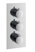 Brand New Boxed Bathstore Round Thermostatic Shower Valve - 3 Outlets RRP £240 **No Vat**
