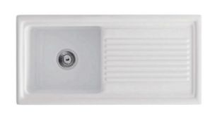 Brand New Boxed Carron Phoenix Sienna Ceramic Reversible White Kitchen Sink - 1 Bowl RRP £245