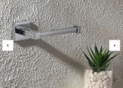 Brand New Boxed Homebase Toilet Roll Holder Fixed Square - Chrome RRP £14 **No VAT**