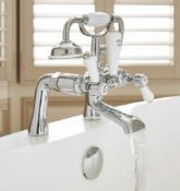 Brand New Boxed Bathstore Bensham Bath Shower Mixer Tap Lever Handles Chrome RRP: £339 **No VAT**