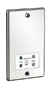 Brand New Boxed Dual Voltage Shaver Socket Chrome / White Insert RRP £59 **No Vat**
