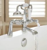 Brand New Boxed Bathstore Bensham Bath Shower Mixer Tap Lever Handles Chrome RRP £339 **No Vat**
