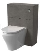 Brand New Boxed Bathstore Mino Toilet Unit - Concrete RRP £220 **No VAT**