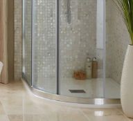 Brand New Boxed Bathstore Everstone Offset Quadrant Right Hand Shower Tray 1200 x 800mm RRP £275