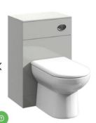Brand New Boxed WC Unit Light Grey 550mm x 200mm with concealed duel flush system RRP £285 **No V...