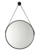 Brand New Boxed Bathstore Noir 600mm Round Mirror RRP £130 **No VAT**