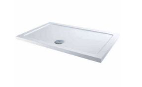 Brand New Boxed MX Elements 1400 x 800 Rectangular Stone Resin Low Profile Shower Tray RRP £371.7...