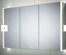 Brand New Boxed Bathstore Hydra Triple Door LED Mirror Cabinet RRP £570 **No Vat**