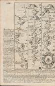 Britannia Depicta E Bowen c1730 Map Wales Tregynon Newtown Wells, Brecon.