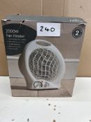 Morrisons 2000W Fan heater. RRP £25 - GRADE U
